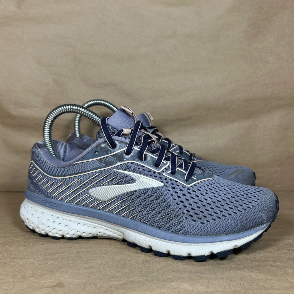Brooks Ghost 12 Running Shoes Mens 6.5 Wide D Blue Grey Mesh 1203051D086 - Picture 3 of 13